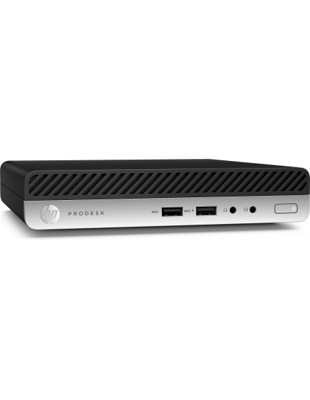 HP ProDesk 400 G5 DDR4-SDRAM i3-9100T mini PC Intel® Core™ i3 8 GB 256 GB SSD Windows 10 Pro Nero, Argento