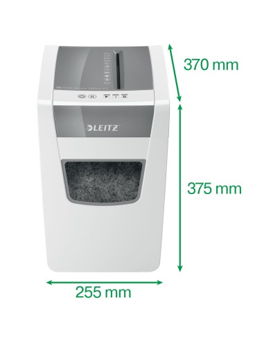 Leitz IQ Slim Office P-4 distruggi documenti Triturazione incrociata 22 cm Bianco