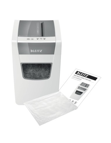 Leitz IQ Slim Office P-4 distruggi documenti Triturazione incrociata 22 cm Bianco