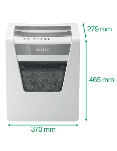 Leitz 80020000 distruggi documenti Taglio a frammenti 22,3 cm Bianco