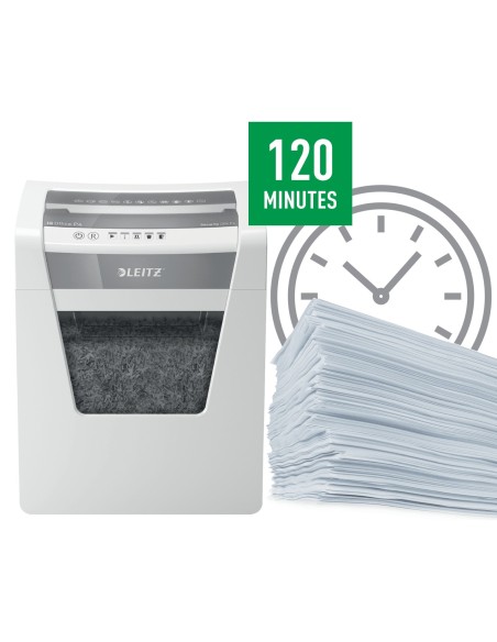 Leitz 80030000 distruggi documenti Triturazione incrociata 22,3 cm Bianco