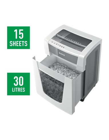 Leitz 80050000 distruggi documenti Taglio a frammenti 23 cm Bianco
