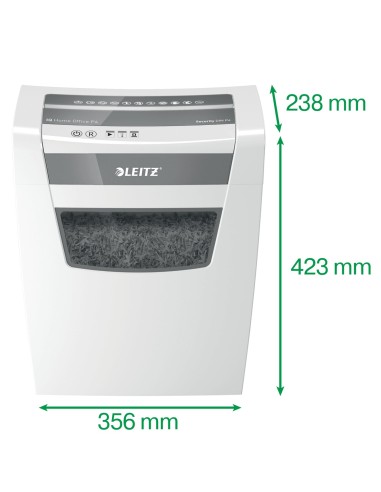 Leitz IQ Home Office P-4 distruggi documenti Taglio a particelle 22 cm Bianco