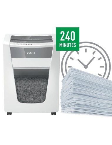 Leitz 80100000 distruggi documenti Taglio a frammenti 23 cm Bianco