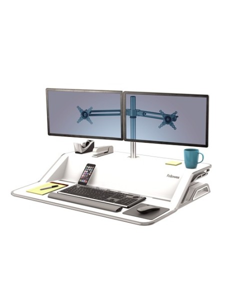 Fellowes 8042901 supporto da tavolo per Tv a schermo piatto 66 cm (26") Argento