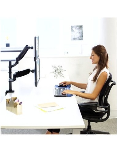 Fellowes 8043401 supporto da tavolo per Tv a schermo piatto 68,6 cm (27") Morsa Nero