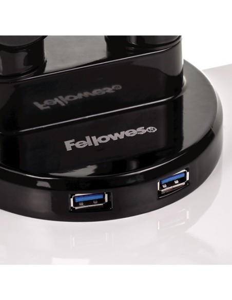 Fellowes 8043401 supporto da tavolo per Tv a schermo piatto 68,6 cm (27") Morsa Nero