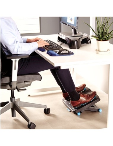 Fellowes 8068001 poggiapiede da scrivania Blu, Antracite, Grigio