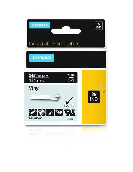 Dymo NASTRO 24MMX 5 5M VINILE BI NE D1 RHINOPRO 1805432 0071701059888 MATERIALE DI CONSUMO