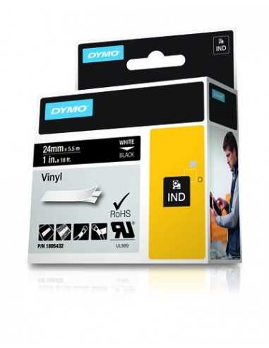 Dymo NASTRO 24MMX 5 5M VINILE BI NE D1 RHINOPRO 1805432 0071701059888 MATERIALE DI CONSUMO
