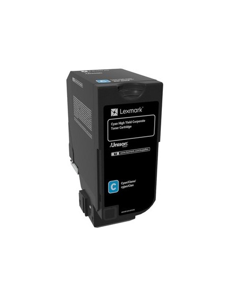 Lexmark 84C2HCE cartuccia toner 1 pz Originale Ciano