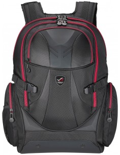 ASUS ROG XRANGER zaino Nero rosso Nylon, Gomma