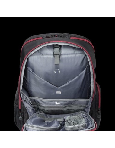ASUS ROG XRANGER zaino Nero rosso Nylon, Gomma
