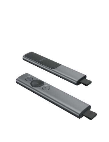 Logitech Spotlight Presentation Remote puntatore wireless Bluetooth RF Grigio