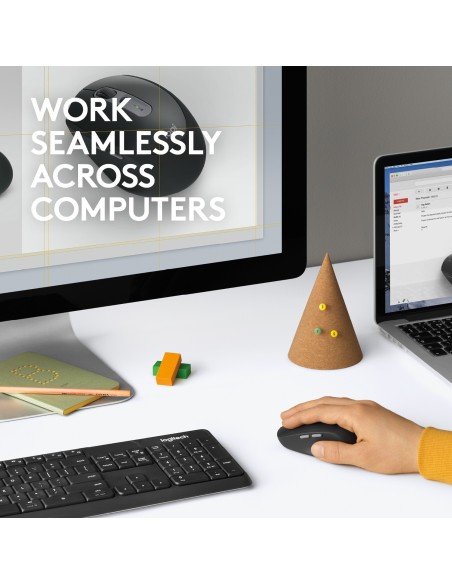 Logitech M590 Multi-Device Silent mouse Mano destra Wireless a RF + Bluetooth Ottico 1000 DPI