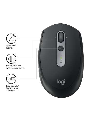 Logitech M590 Multi-Device Silent mouse Mano destra Wireless a RF + Bluetooth Ottico 1000 DPI