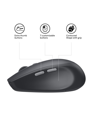 Logitech M590 Multi-Device Silent mouse Mano destra Wireless a RF + Bluetooth Ottico 1000 DPI