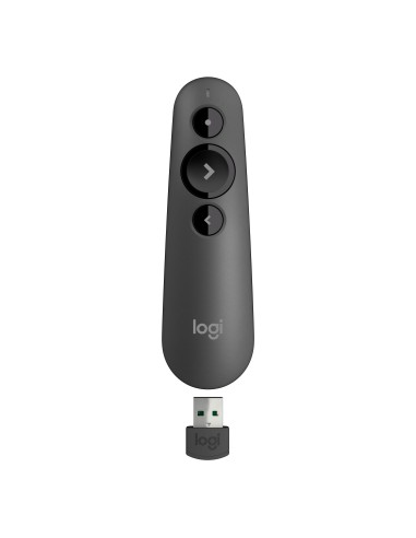 Logitech R500 Laser Presentation Remote puntatore wireless Bluetooth RF Grafite