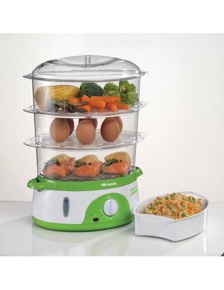 Ariete 0911 pentola a vapore 3 cestello i Libera installazione 800 W Verde, Bianco