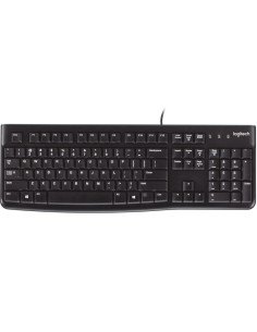 Logitech K120 Corded Keyboard tastiera USB QWERTY Inglese Nero