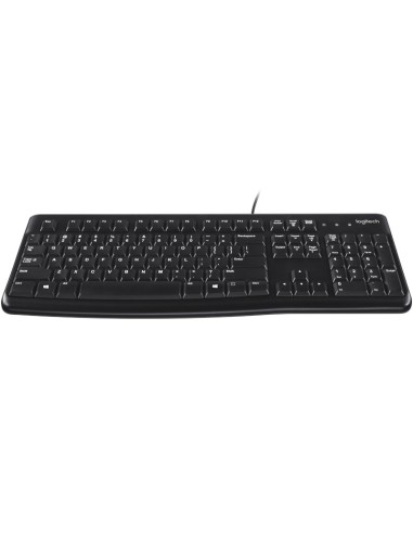 Logitech K120 Corded Keyboard tastiera USB QWERTY Inglese Nero