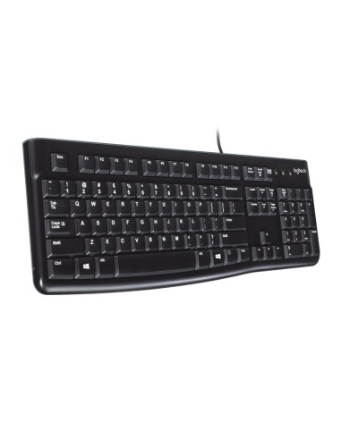 Logitech K120 Corded Keyboard tastiera USB QWERTY Inglese Nero