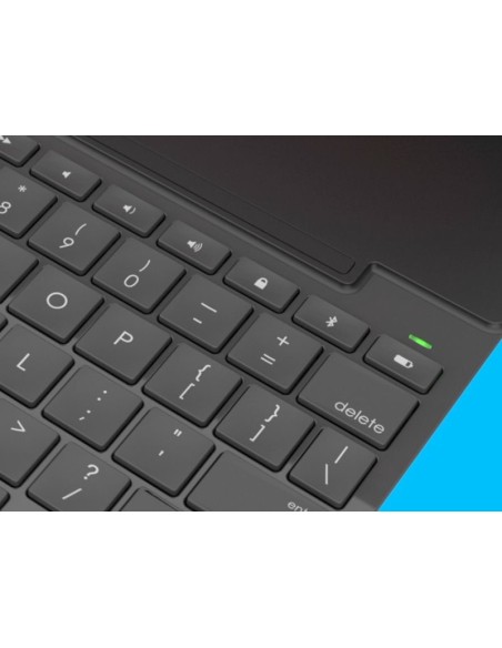 Logitech SLIM FOLIO with Integrated Bluetooth Keyboard for iPad (5th and 6th generation) Carbonio, Nero QWERTZ Tedesco