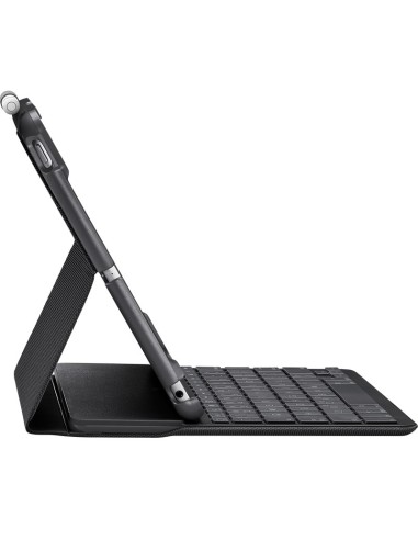 Logitech SLIM FOLIO with Integrated Bluetooth Keyboard for iPad (5th and 6th generation) Carbonio, Nero QWERTY Inglese