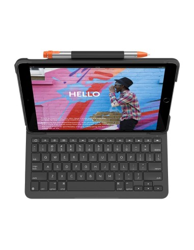 Logitech Slim Folio for iPad (7th, 8th, & 9th generation) Grafite Bluetooth QWERTY Italiano