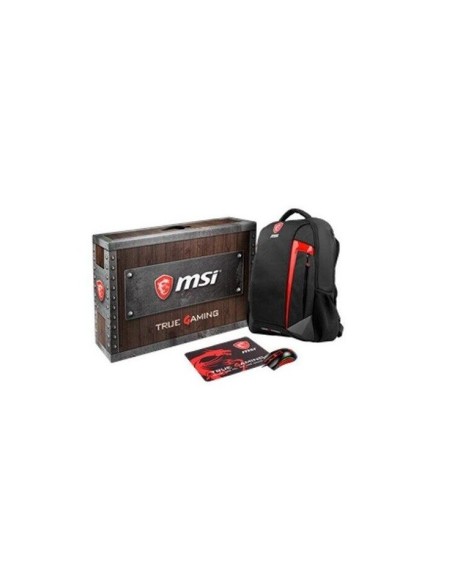 MSI Loot Box Pack 2019 borsa per notebook Zaino Nero, Rosso