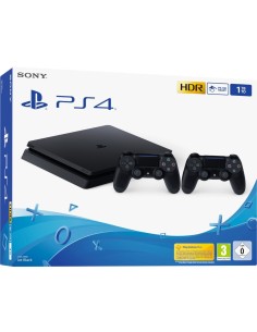 Sony PlayStation 4 Slim + 2 x DualShock 4 V2 1000 GB Wi-Fi Nero