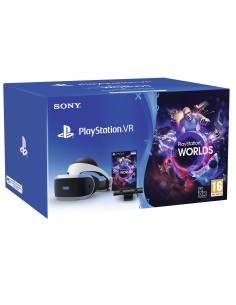 Sony PSVR MK4 + Camera + VR Worlds VCH Occhiali immersivi FPV 610 g Nero, Bianco