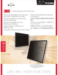 3M 98044060618 schermo anti-riflesso Filtro privacy con cornice per monitor 61 cm (24") 2