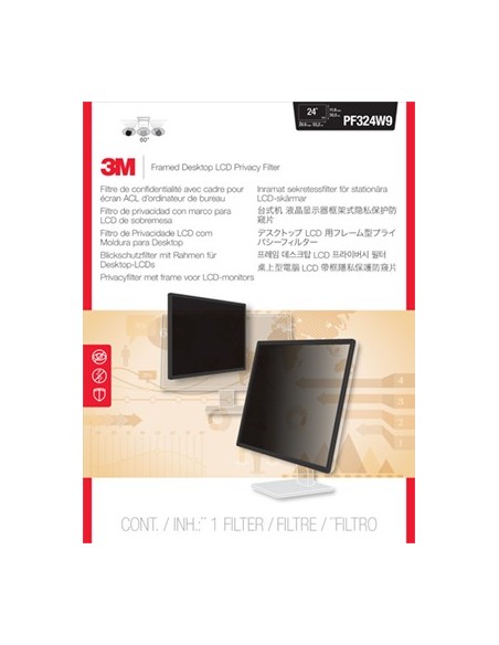 3M 98044060618 schermo anti-riflesso Filtro privacy con cornice per monitor 61 cm (24")
