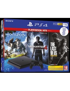 Sony PS4 1TB + Horizon Zero Dawn + The Last of Us + Uncharted 4 1000 GB Wi-Fi Nero