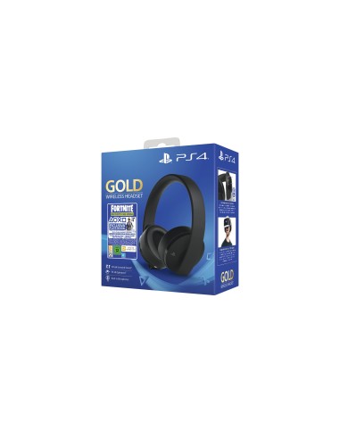 Sony Gold Wireless Headset + Fortnite VCH (2019) Auricolare Con cavo e senza cavo A Padiglione Giocare Nero