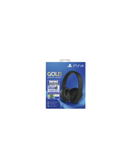 Sony Gold Wireless Headset + Fortnite VCH (2019) Auricolare Con cavo e senza cavo A Padiglione Giocare Nero