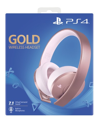 Sony Gold Wireless Headset Auricolare Con cavo e senza cavo A Padiglione Giocare Rose Gold