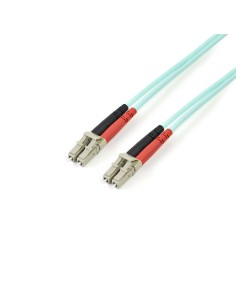 StarTech.com Cavo patch duplex LSZH fibra multimod. 50 125 2 m 10 Gb Aqua LC-LC