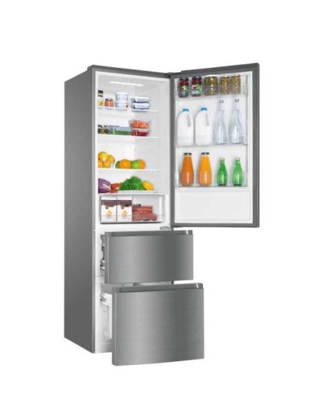 Haier AFE635CHJ frigorifero con congelatore Libera installazione 330 L Acciaio inossidabile