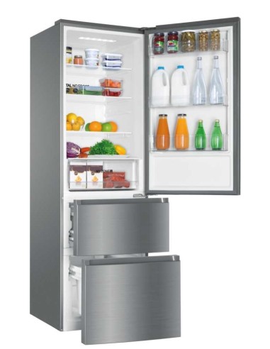 Haier AFE735CHJ frigorifero con congelatore Libera installazione 330 L Acciaio inossidabile