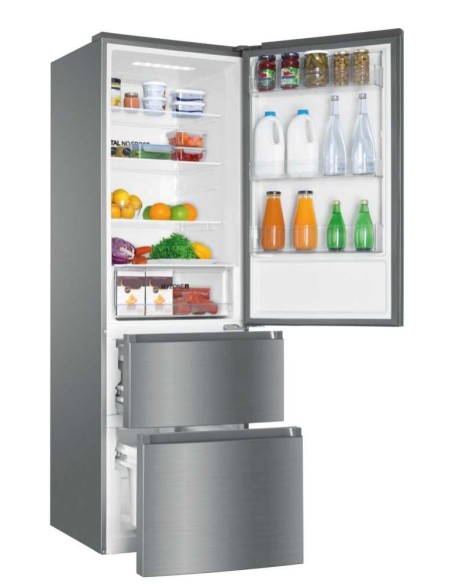 Haier AFE735CHJ frigorifero con congelatore Libera installazione 330 L Acciaio inossidabile