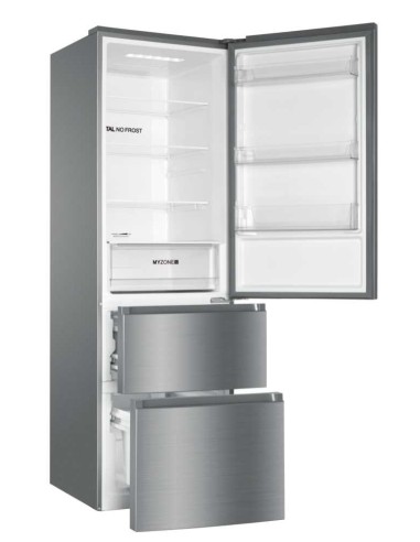 Haier AFE735CHJ frigorifero con congelatore Libera installazione 330 L Acciaio inossidabile