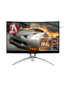 AOC AGON 2 AG272FCX6 Monitor PC 68,6 cm (27") 1920 x 1080 Pixel Full HD LED Nero, Argento