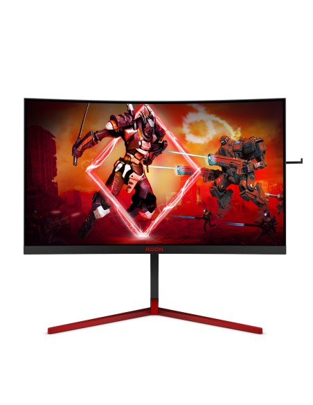 AOC AGON 3 AG273QCG Monitor PC 68,6 cm (27") 2560 x 1440 Pixel Quad HD LED Nero, Rosso