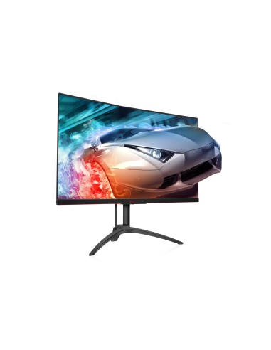 AOC AGON 2 AG322QC4 Monitor PC 80 cm (31.5") 2560 x 1440 Pixel Quad HD LED Nero, Argento