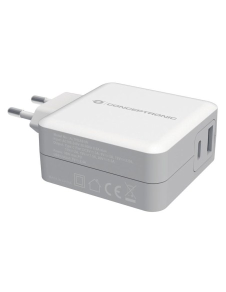 Conceptronic ALTHEA01W Caricabatterie per dispositivi mobili Bianco Interno