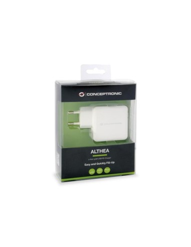 Conceptronic ALTHEA01W Caricabatterie per dispositivi mobili Bianco Interno