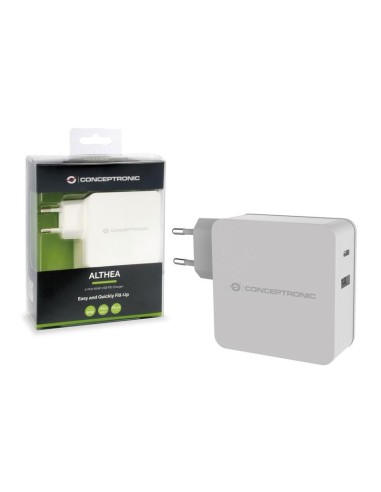Conceptronic ALTHEA02W Caricabatterie per dispositivi mobili Bianco Interno