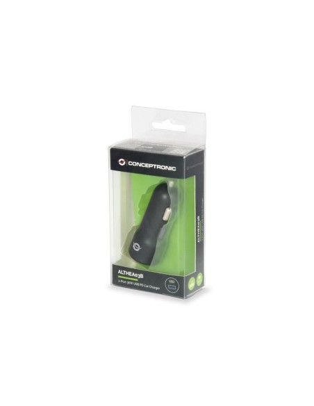 Conceptronic ALTHEA03B Caricabatterie per dispositivi mobili Nero Auto